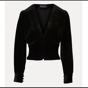 SOLD ♥️ Realisation Kaia Top in Black Velvet XS 🌹